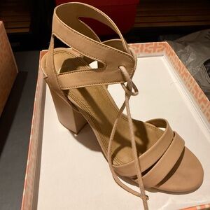 Gianni Bini Nude Strappy Heels